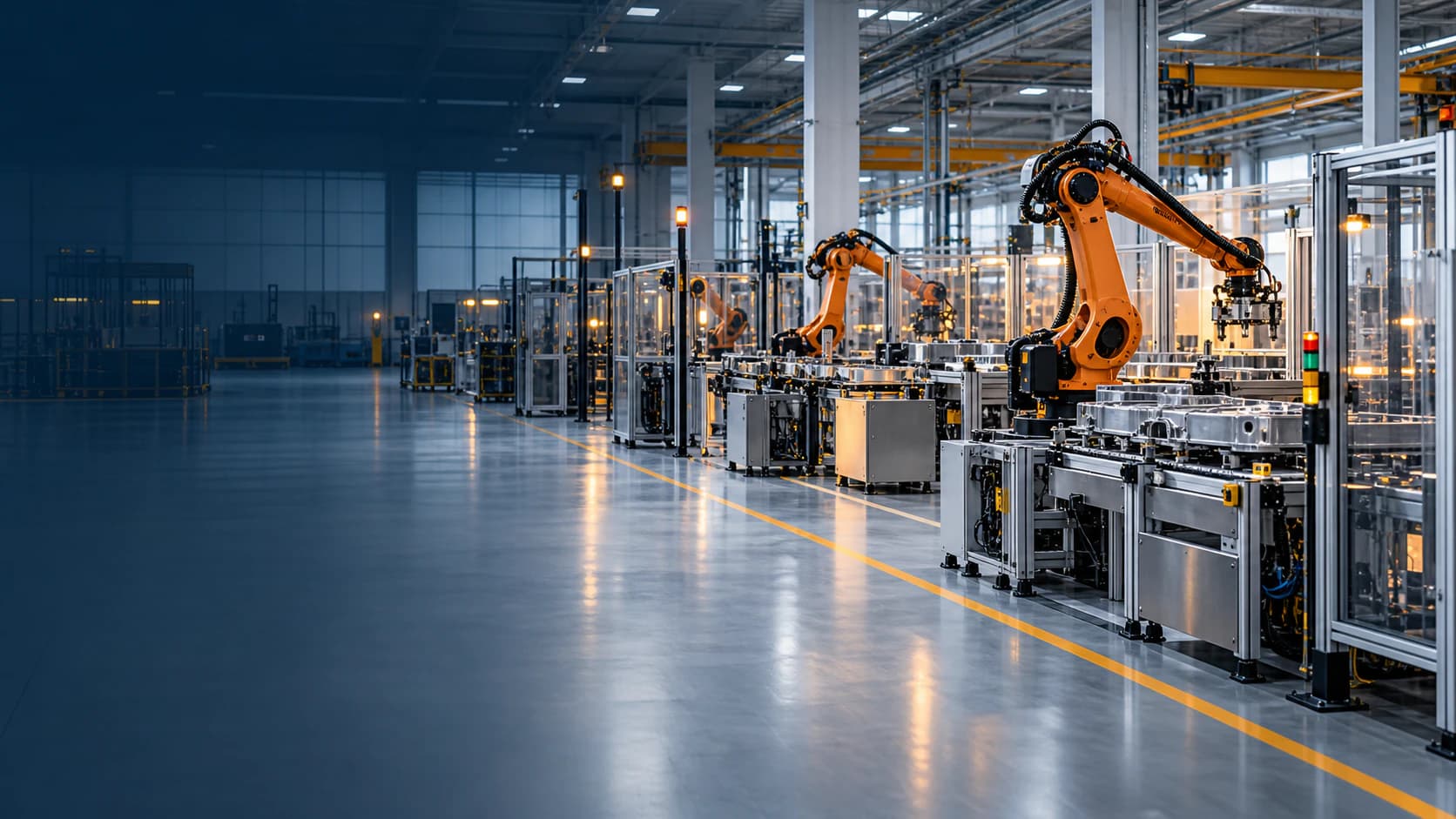 Robotik otomasyon ve üretim hattı
